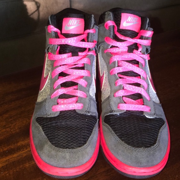 nike silver glitter shoes